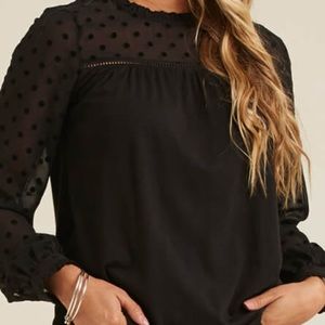 Fat Face Charlotte top black size :12